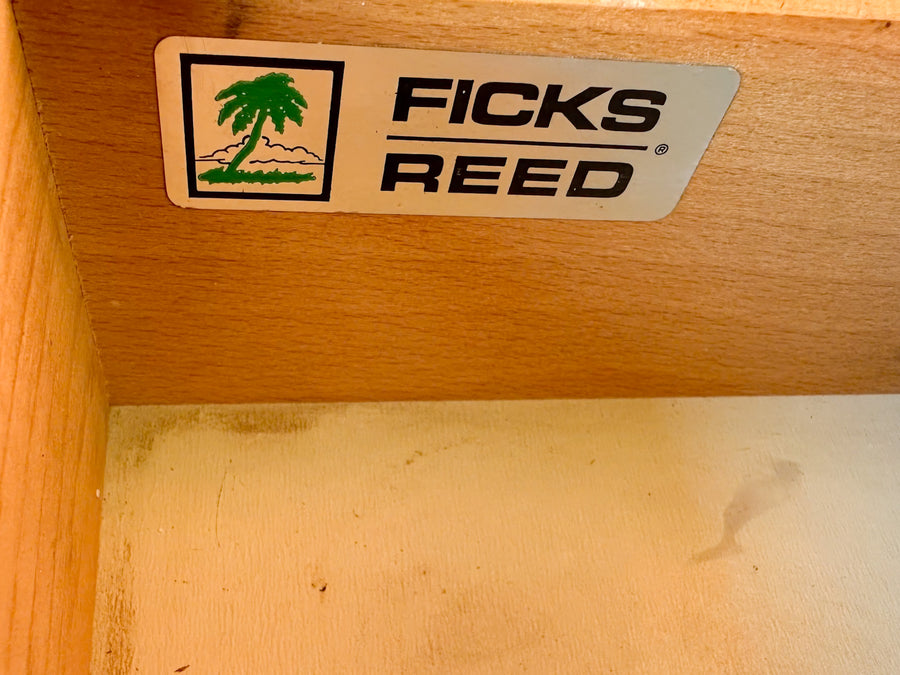 Pair of Handsome Ficks Reed Nightstands