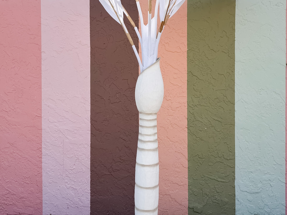 Seven Foot Canvas Royal Palm Tree