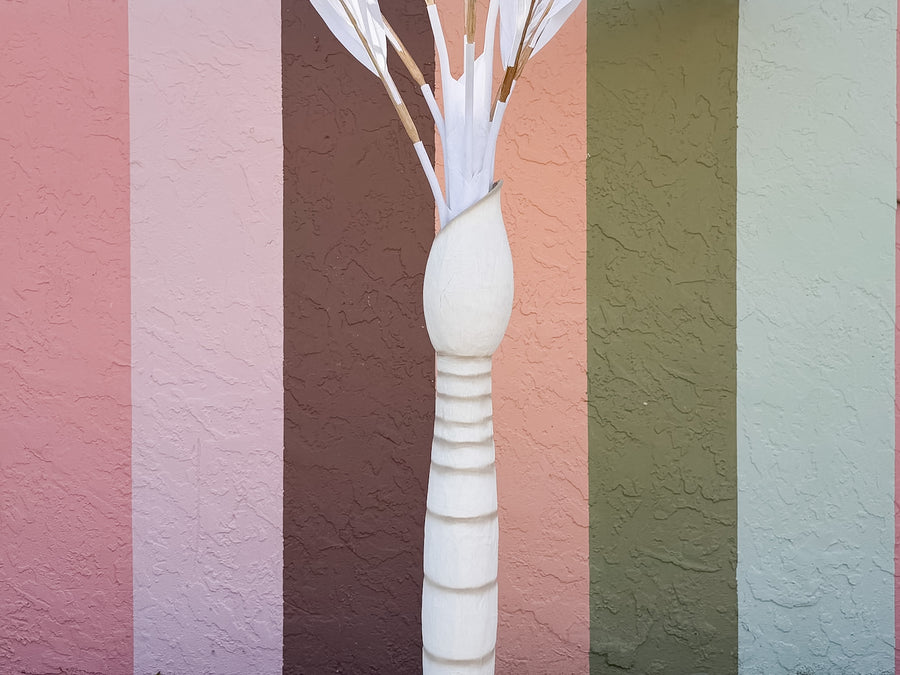 Seven Foot Canvas Royal Palm Tree