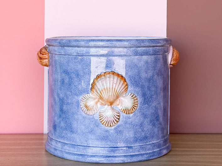 Pretty Periwinkle Seashell Cachepot