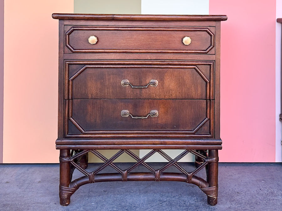 Pair of Handsome Ficks Reed Nightstands