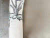 Pair of Pretty Blue and White Parsons Style Upholstered Chairs