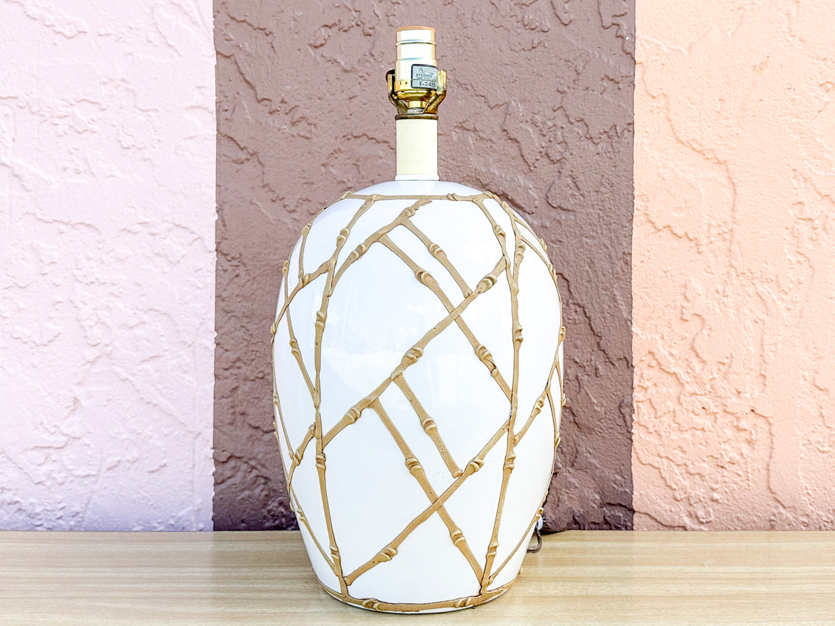 Faux Bamboo Icing Lamp