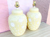 Pair of Butter Yellow Icing Lamps