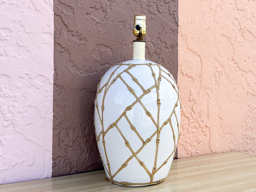 Faux Bamboo Icing Lamp