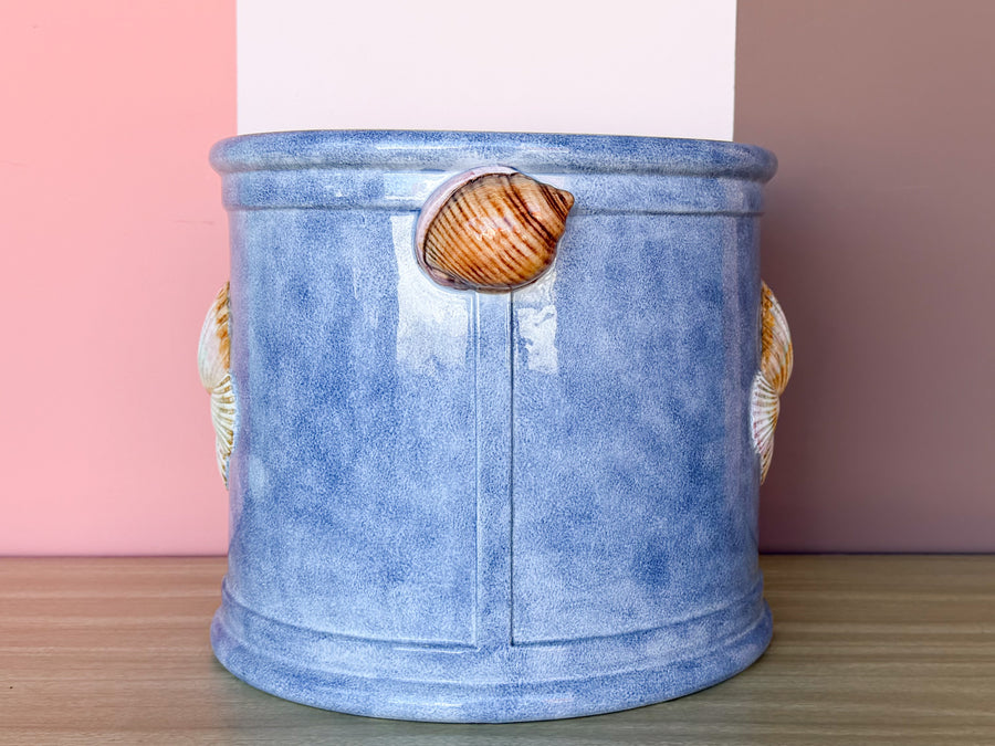 Pretty Periwinkle Seashell Cachepot