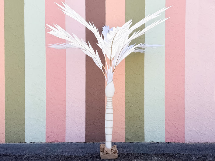 Seven Foot Canvas Royal Palm Tree