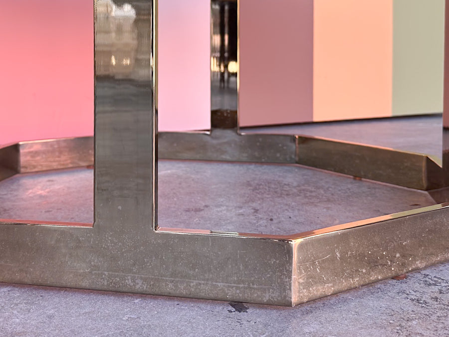MCM Brass Octagon Coffee Table