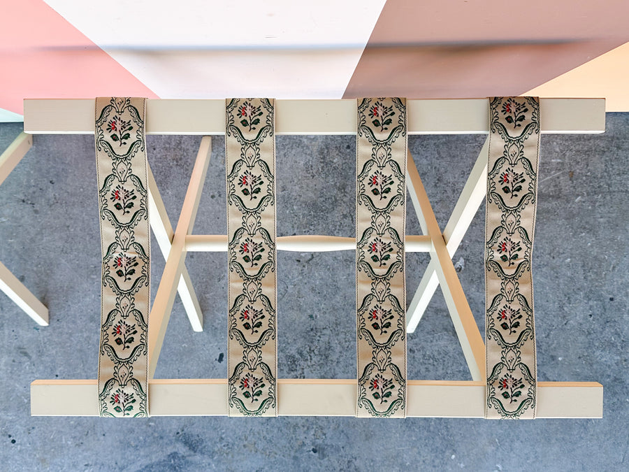Pair of Tall Ribbon Luggage Racks