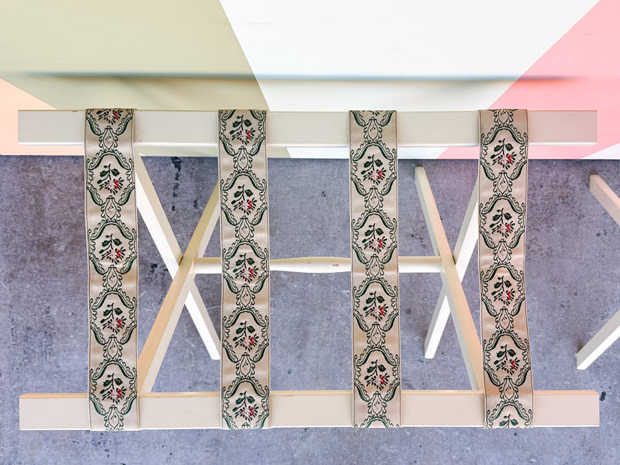 Pair of Tall Ribbon Luggage Racks