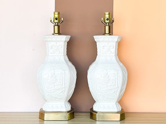 Pair of Epic Frederick Cooper Chinoiserie Lamps