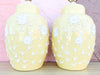 Pair of Butter Yellow Icing Lamps