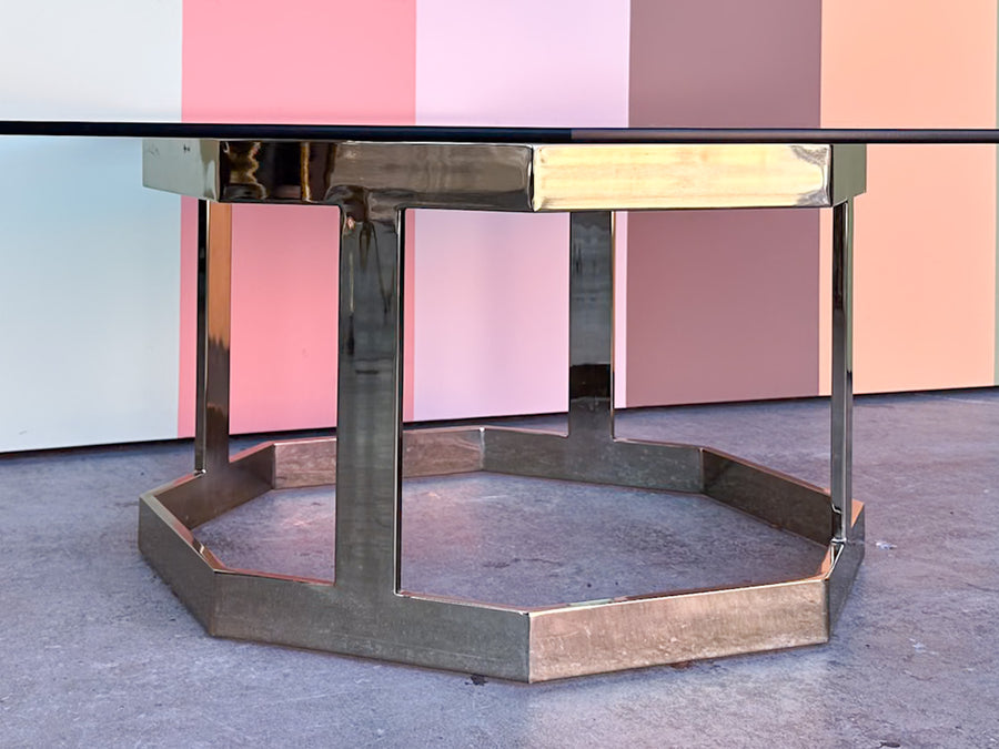 MCM Brass Octagon Coffee Table