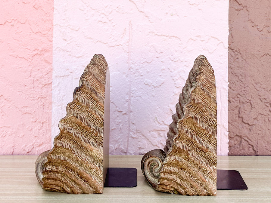 Pair of Large Shell Bookends