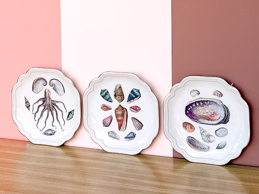 Shell Chic Decoupage Plate