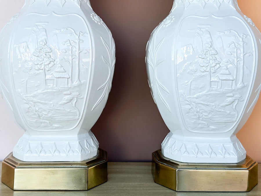 Pair of Epic Frederick Cooper Chinoiserie Lamps