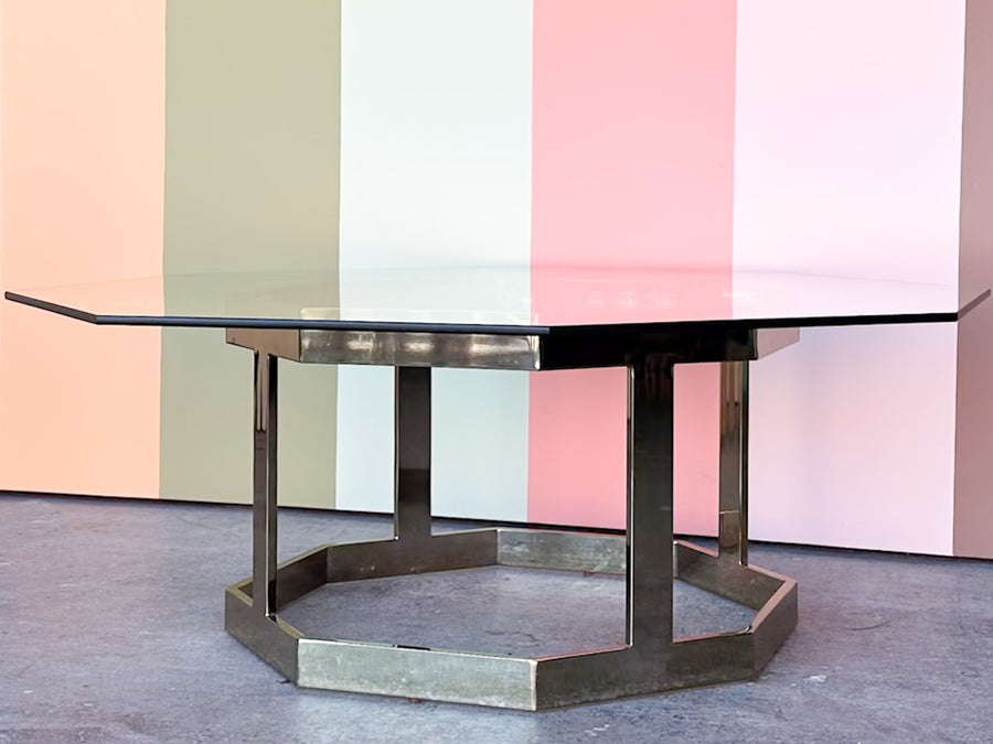 MCM Brass Octagon Coffee Table