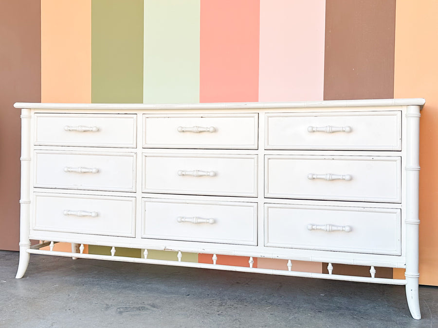 Century Faux Bamboo Dresser