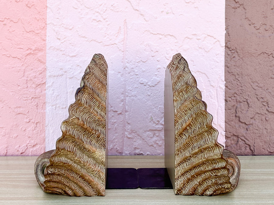 Pair of Large Shell Bookends