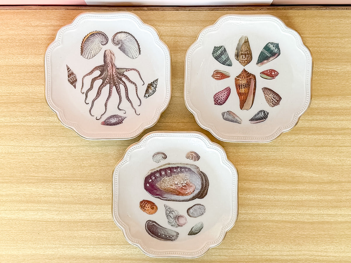 Shell Chic Decoupage Plate