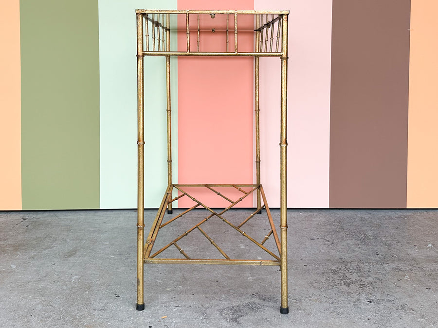 Petite Gilt Faux Bamboo Console