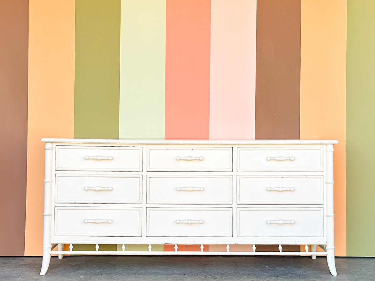 Century Faux Bamboo Dresser