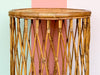 Coastal Style Rattan Drum Side Table