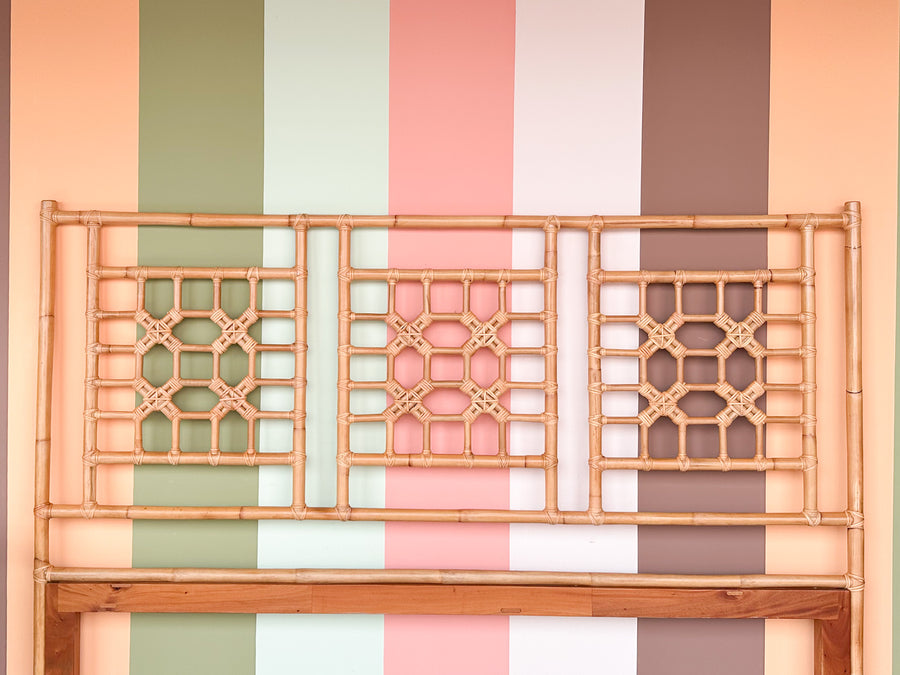 Chippendale Rattan King Headboard