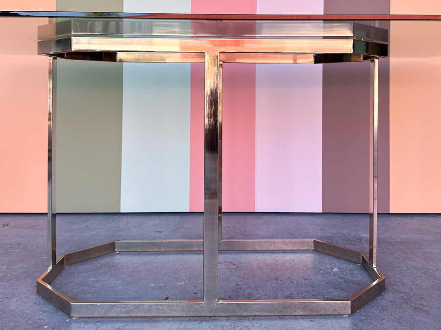 MCM Brass Octagon Dining Table
