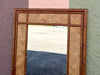 Old Florida Parquet Rattan Mirror
