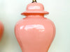 Pair of Pink Chic Ginger Jar Lamps