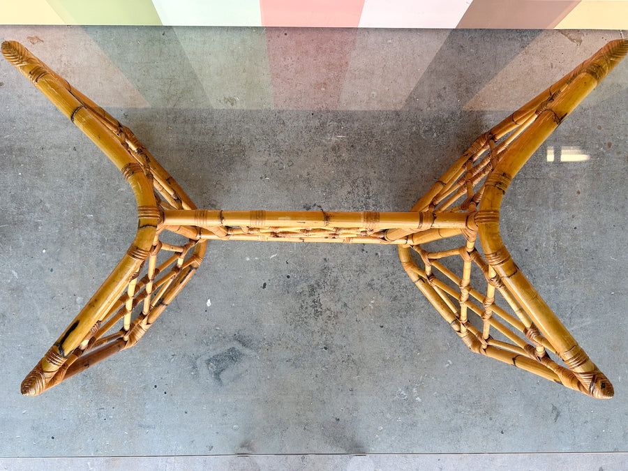 Fretwork Rattan Dining Table