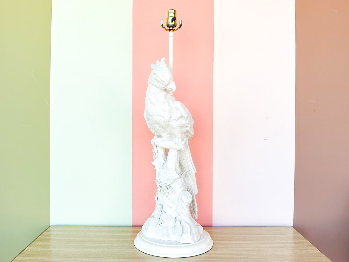 Large Tropical Chic Parrot Lamp