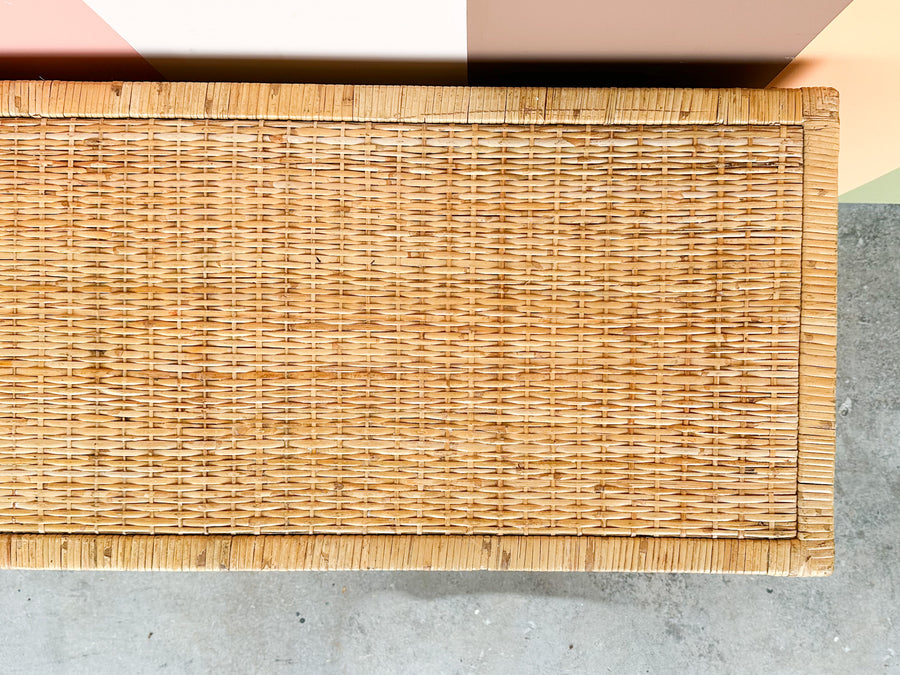 Coastal Rattan Wrapped Dresser