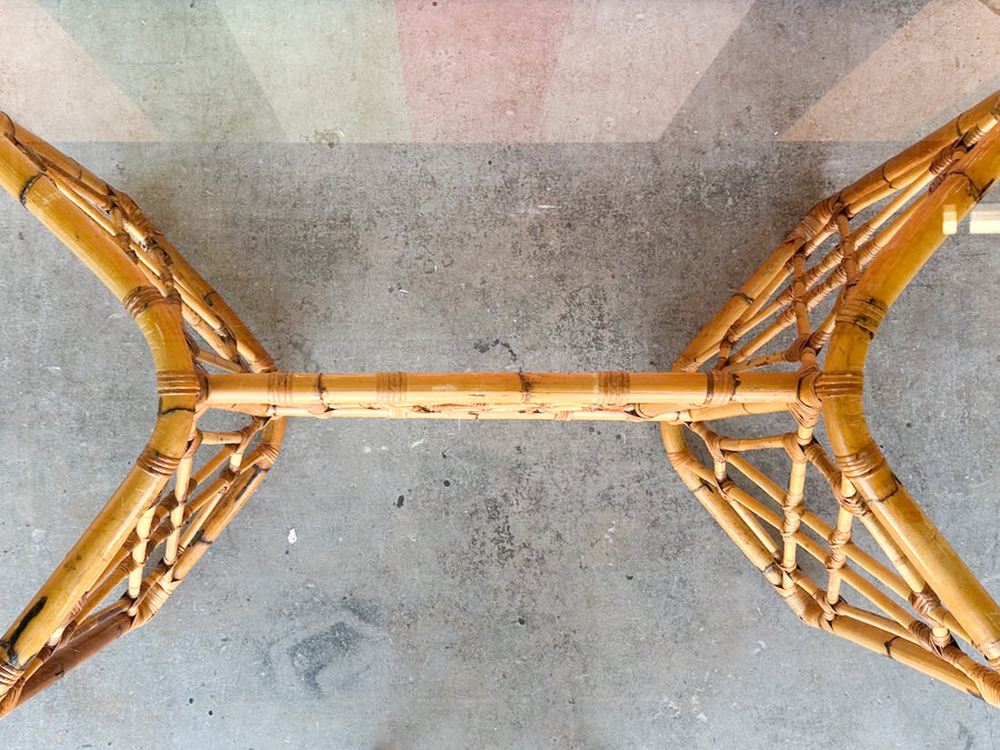 Fretwork Rattan Dining Table