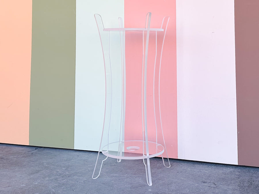 Tall Lucite Plant Stand