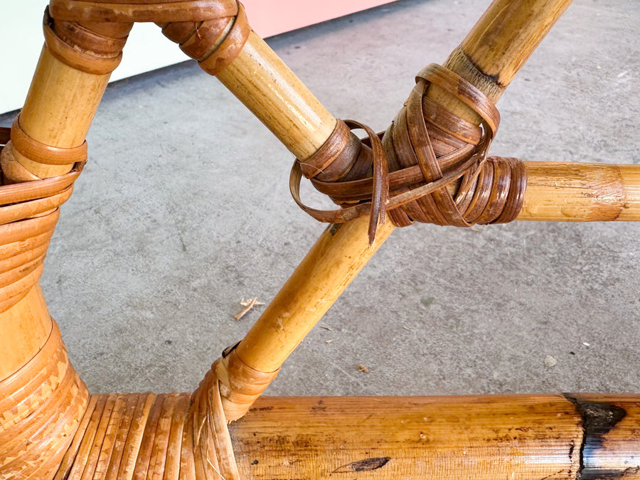 Fretwork Rattan Dining Table
