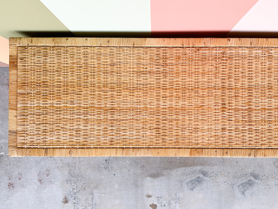 Coastal Rattan Wrapped Dresser