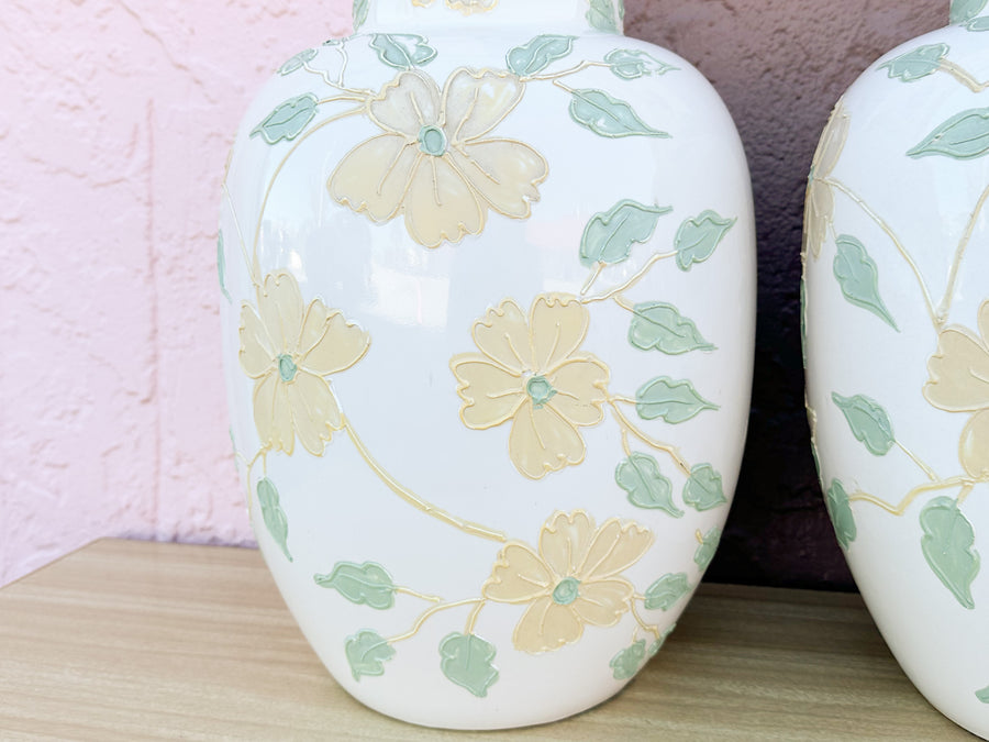 Pair of Sweet Yellow and Green Icing Lamps