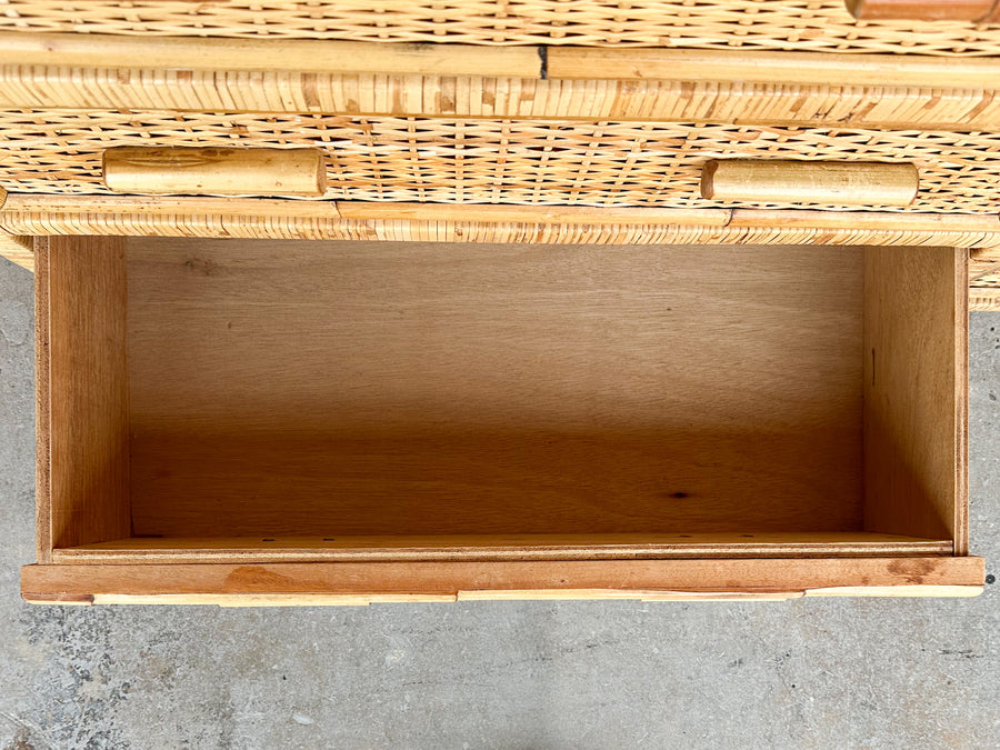 Coastal Rattan Wrapped Dresser