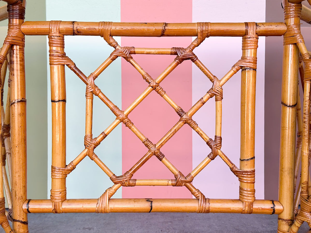 Fretwork Rattan Dining Table