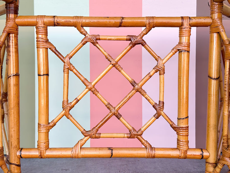 Fretwork Rattan Dining Table
