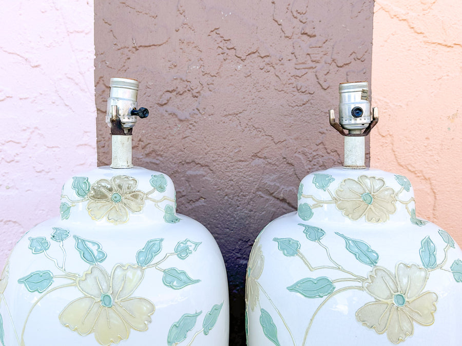 Pair of Sweet Yellow and Green Icing Lamps