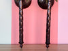 Pair of Palm Tree Candle Wall Sconces