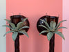 Pair of Palm Tree Candle Wall Sconces
