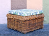 Braided Rattan Ottoman