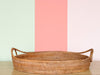 Large Cane and Rattan Tray
