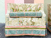 Pair of Chinoiserie Chic Upholstered Barrel Chairs