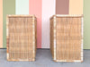 Pair of Island Style Rattan Cabinets