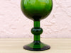 Set of Four Gorg Green Goblets